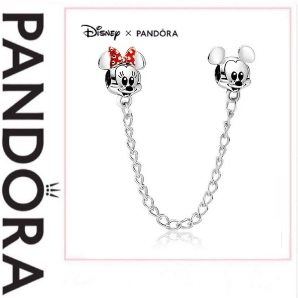 NWOT Pandora x Disney Climbing Mickey Mouse Safety Chain